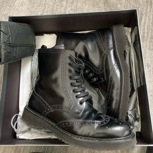 Prada combat boot size 7.5